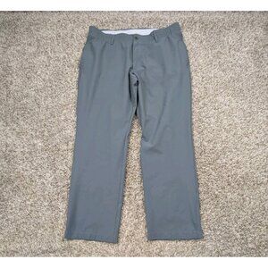 Under Armour Drive Pants Mens 38x30 Gray UA Performance Golf Stretch Waist